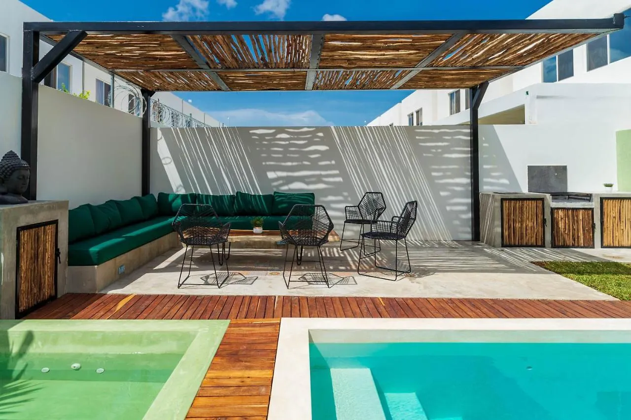 Alberca Privada Con Jacuzzi Caliente Residencial Vigilado 24H - 22 Villa Playa del Carmen Mexico